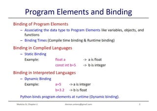 Python Programming ADP VTU CSE 18CS55 Module 4 Chapter 1 | PDF