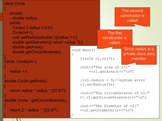 CLASSES and OBJECTS in C++ detailed explanation | PPT