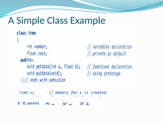 Classes Objects Defining member Function | PPTX