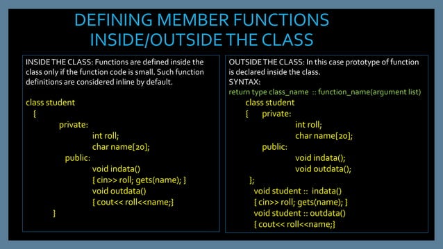 Classes and objects1