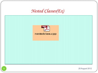Classes and objects 21 aug | PPTX | Programming Languages | Computing