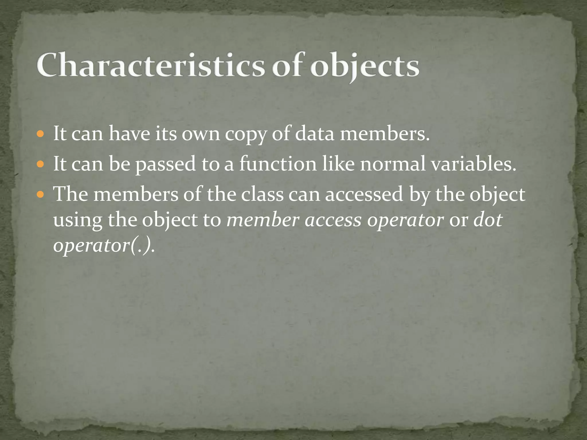 Classes and Objects in C# | PPTX