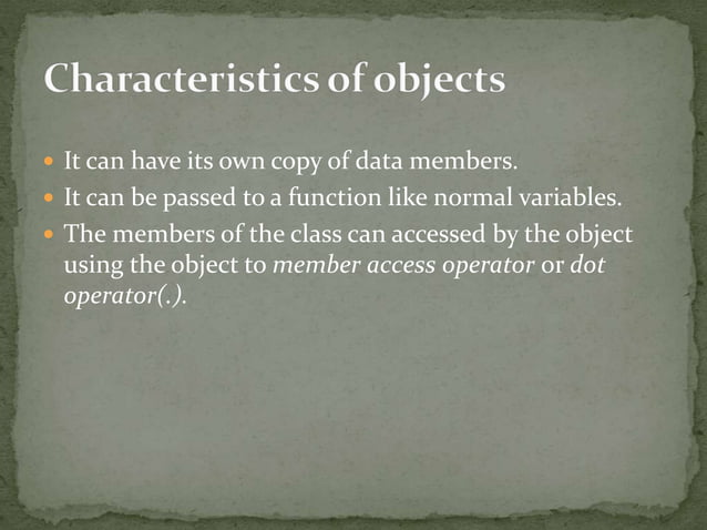 Classes and Objects in C# | PPTX
