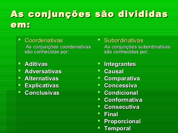 Tipos De Conjunções: Entenda Como Usar E Exemplos – MOPDP