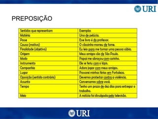 PREPOSIÇÃO
 