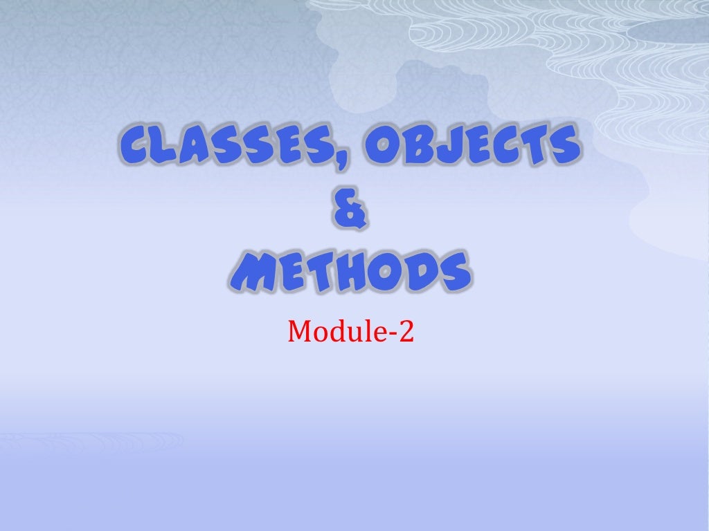 Classes, objects in JAVA