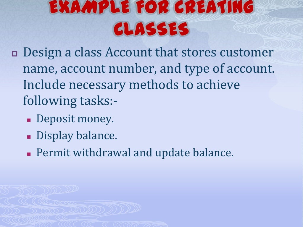 Classes objects in java