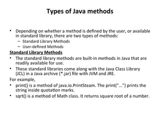 123 JAVA CLASSES, OBJECTS AND METHODS.ppt