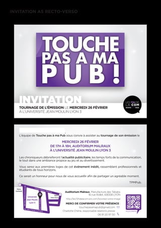 INVITATION A5 RECTO-VERSO
 