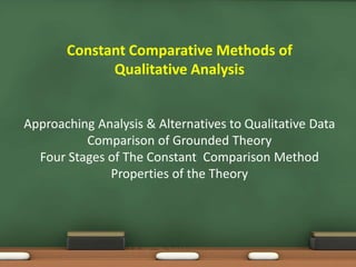 Grounded Theory Presentation | PPTX
