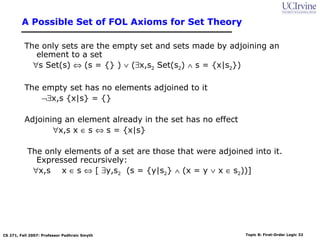 Class first order logic | PPT