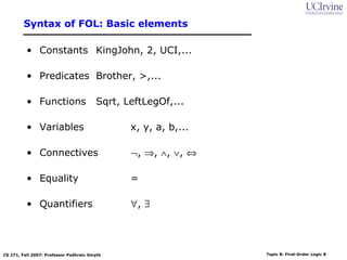 Class first order logic | PPT