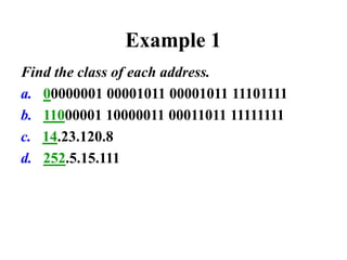 Classful_addressing_Class for IP Addressing | PPT