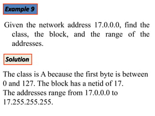 Classful_addressing_Class for IP Addressing | PPT