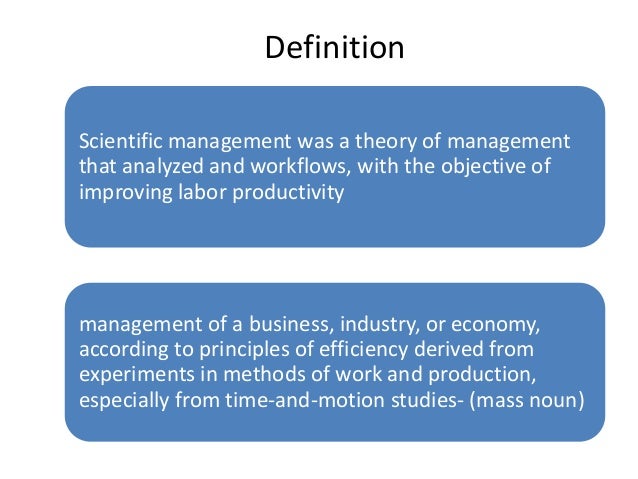 definition management theory definition management theory
