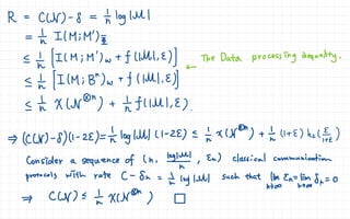 Classical communication over quantum channel | PDF