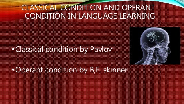 bf skinner classical conditioning