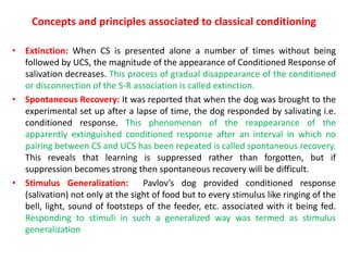 Counterconditioning Extinction Example Classical conditioning | PPTX