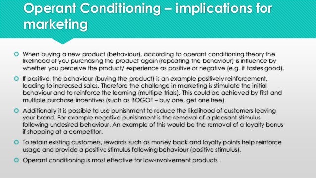 instrumental operant conditioning Operant conditioning does not mean reward training operant conditioning actually encapsulates both reward and aversive training in its simplest form, operant. instrumental operant conditioning Operant conditioning does not mean reward training operant conditioning actually encapsulates both reward and aversive training in its simplest form, operant.