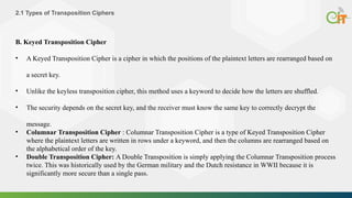 Comprehensive Overview of Classical Cryptography: Substitution and ...