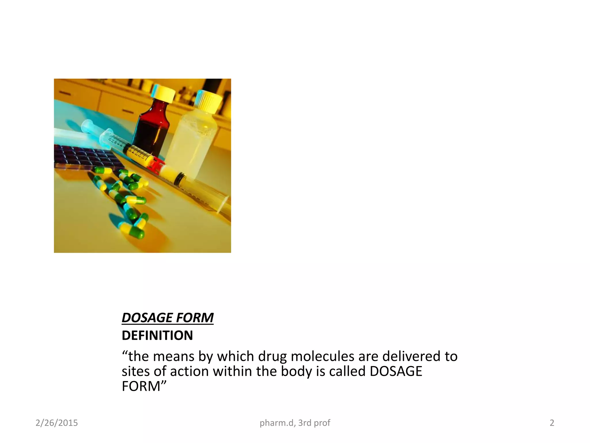 Classical dosage form | PPTX