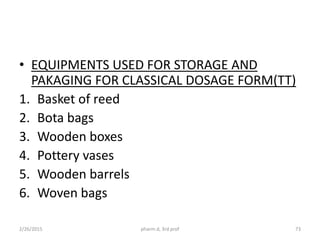Classical dosage form | PPTX