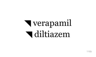 ◥ verapamil
◥ diltiazem
116b
 
