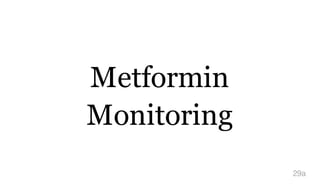 Metformin
Monitoring
29a
 