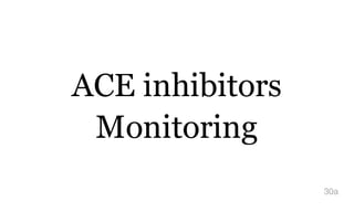 ACE inhibitors
Monitoring
30a
 