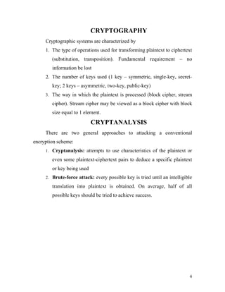 Classical encryption technique