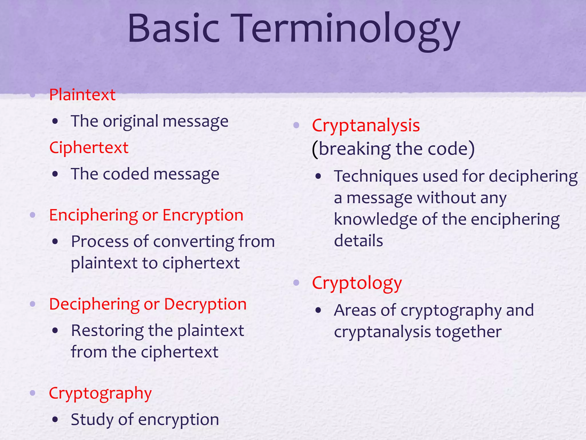 Classical encryption techniques | PPT