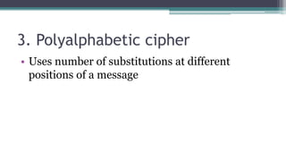 Classical Encryption Techniques | PPTX