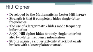 Classical Encryption Techniques | PPTX
