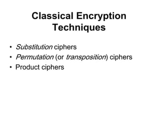 Comprehensive Overview of Classical Encryption Techniques and ...