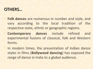 CLASSICAL & FOLK DANCES IN INDIAN CULTURE | PPT