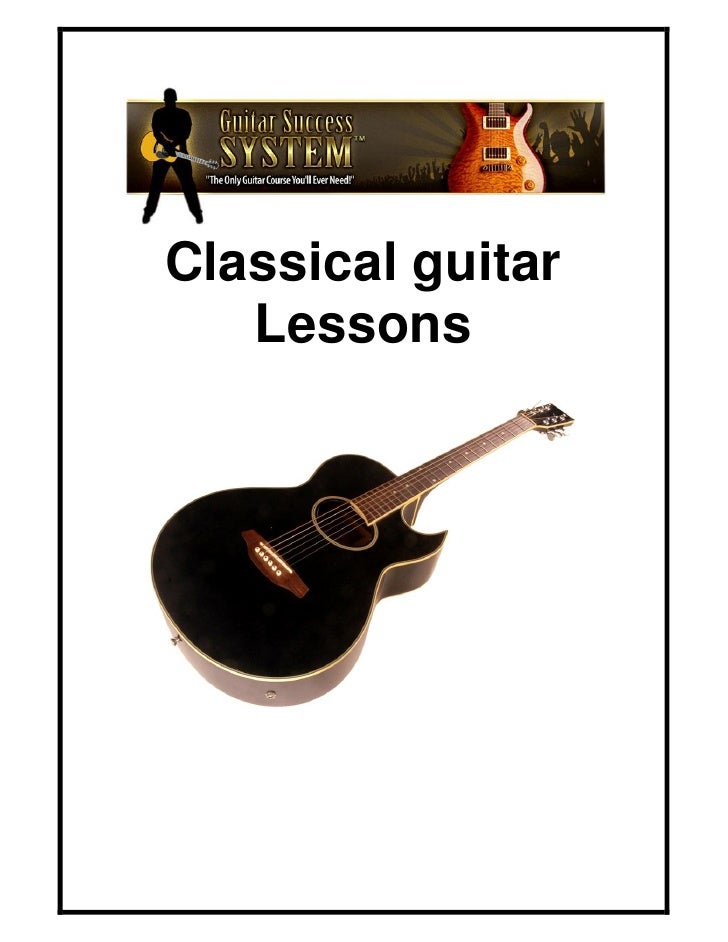 Classical guitar lessons