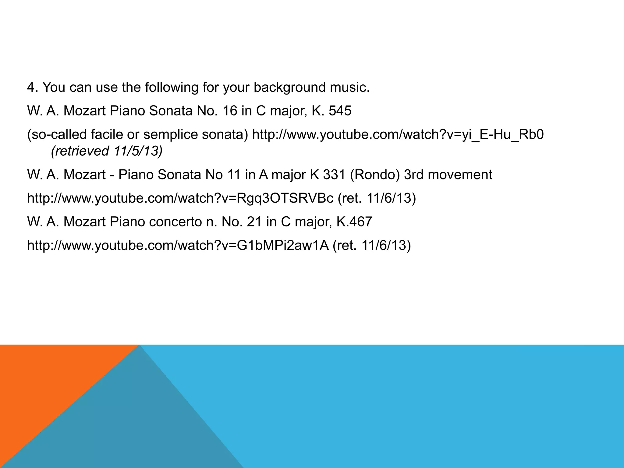 Classical music performance task | PPTX