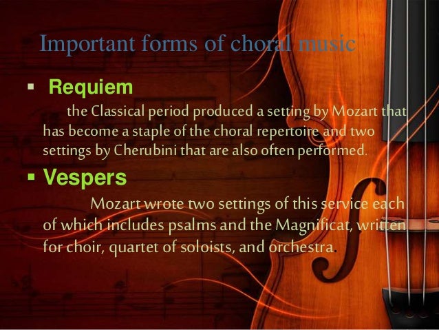 Classical period of music