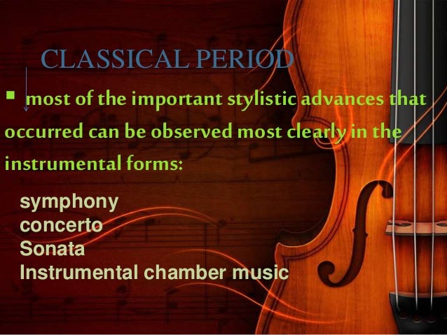 Classical period of music
