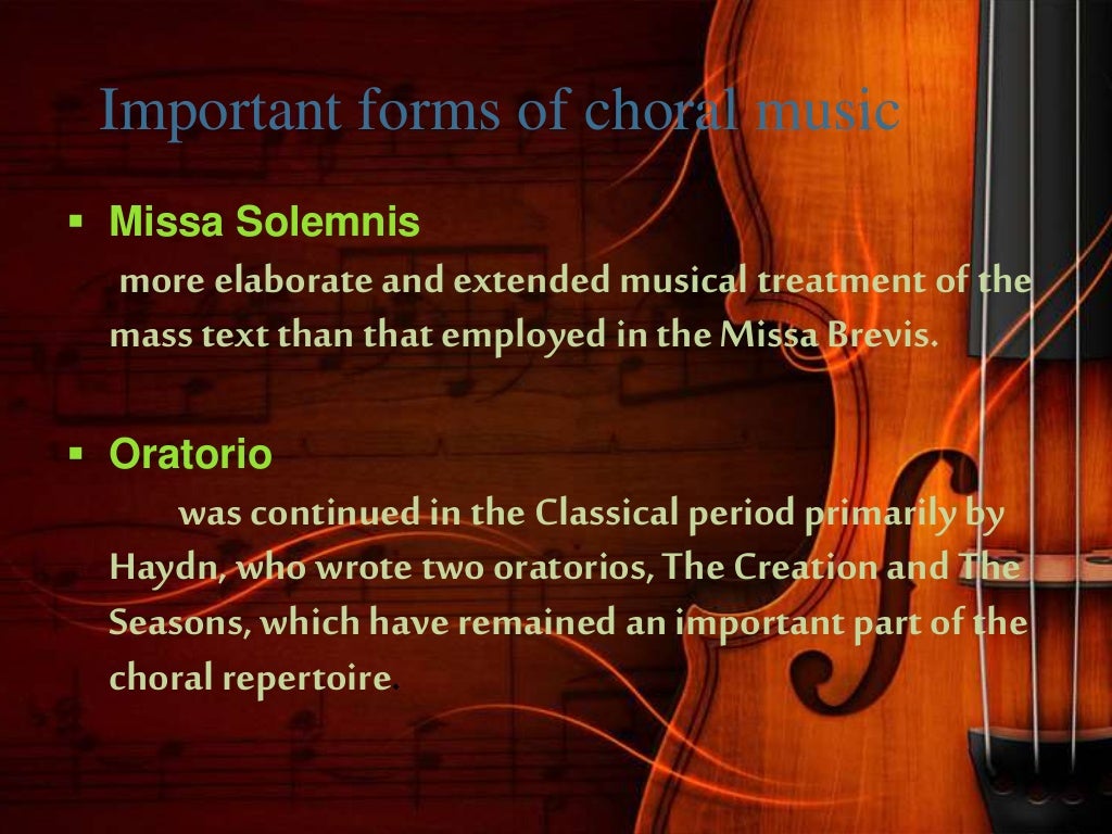 Classical period of music