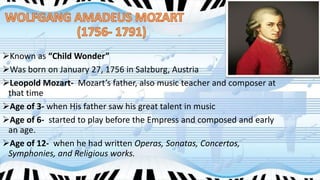 CLASSICAL PERIOD (1750- 1820) for grade 9 | PPTX