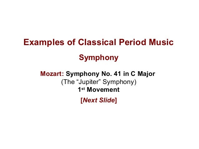 The Classical Period of Western Musical History