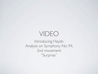 WOLFGANG AMADEUS MOZART
b. Salzburg, Austria - child prodigy on piano
   • learned piano from his dad, Leopold (established court
      composer)
   • older sister Maria Anna (aka Nannerl) was also a gifted pianist
      who toured with her younger brother to display their
      virtuosic talents
   • composed before he was 5, by 13 he had written sonatas,
      concertos, symphonies, and several opera
                              • Wrote in all the popular genres of the era and are considered some
                                 of the greatest masterpieces in all of music history.
                              • Known for elegant and songful melodies and brilliant display of
                                 balance and form.
                              • Wrote 626 different works (identified by K. #’‘s - chronological list
                                 compiled by Ludwig von Kochel)
                              • Wrote over 40 symphonies, 23 operas, numerous masses, concertos,
                                 string quartets, dances, serenades, divertimentos, church sonatas, and
                                 other chamber works
 