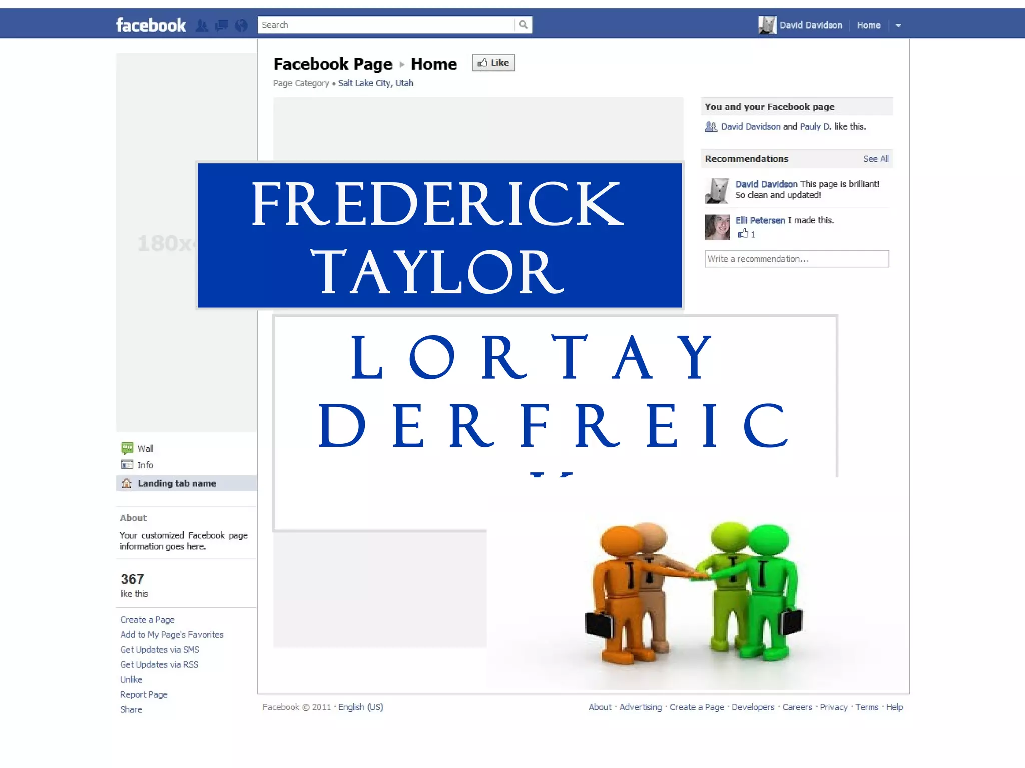 L o r t a y
d e r f r e I c
k
Frederick
taylor
 