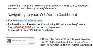 WordPress Classic Dashboard | PDF