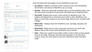 WordPress Classic Dashboard | PDF