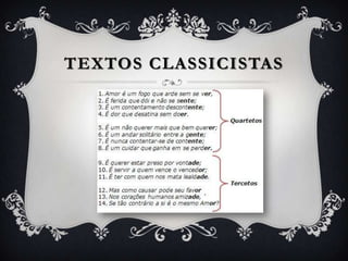 TEXTOS CLASSICISTAS
 