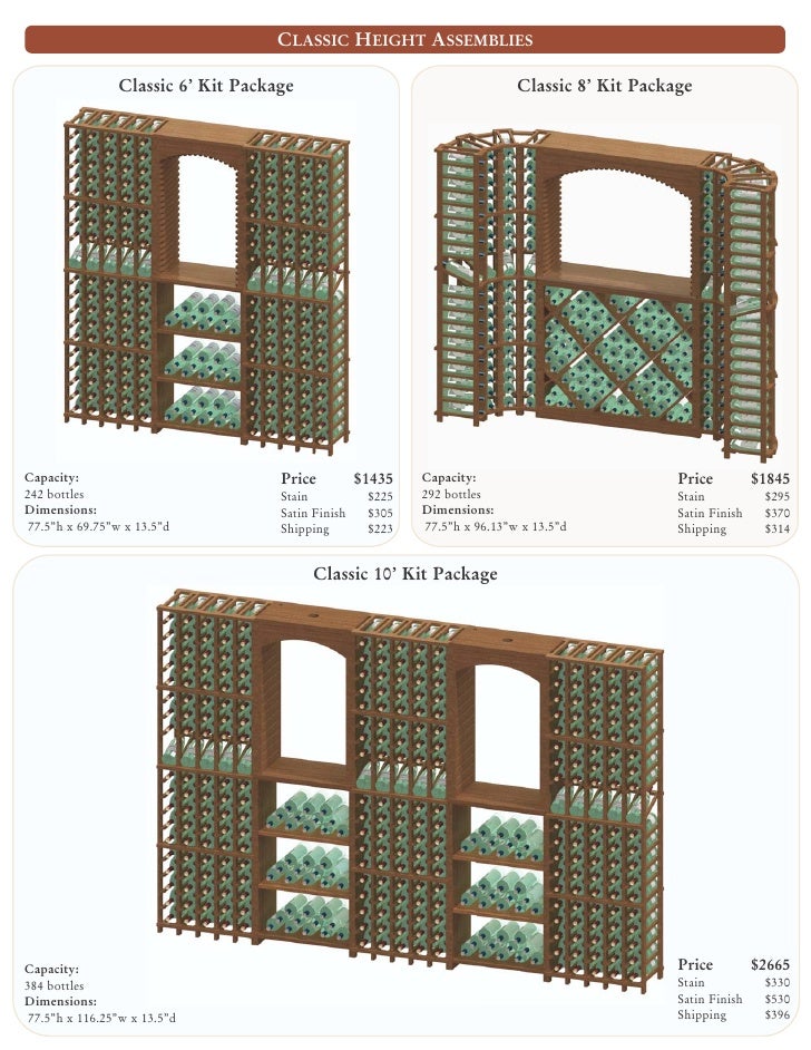 Classic Wine Cellar Packages