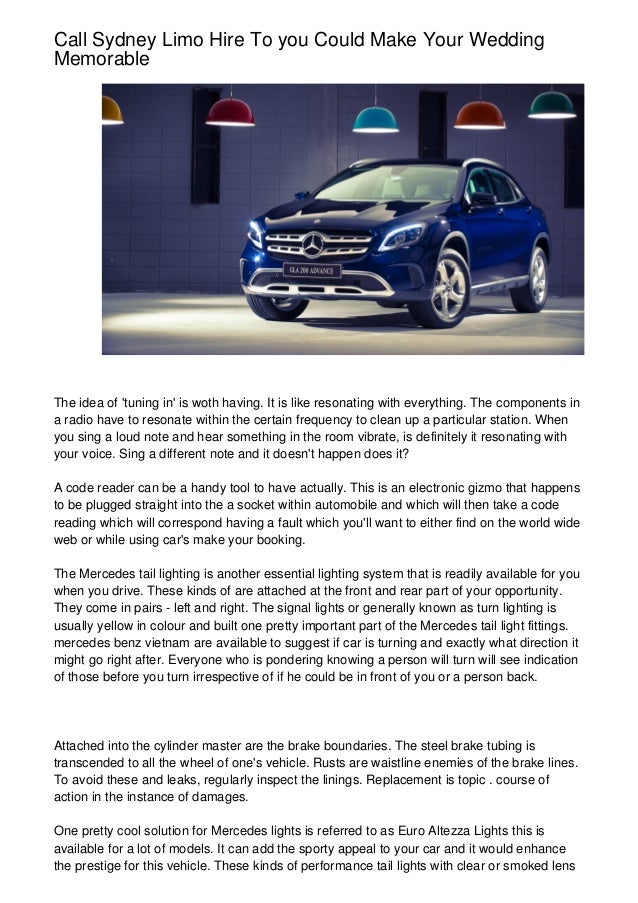 Call Sydney Limo Hire To You Could Make Your Wedding Memorable