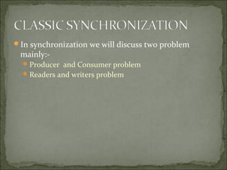 Classic synchronization | PPT